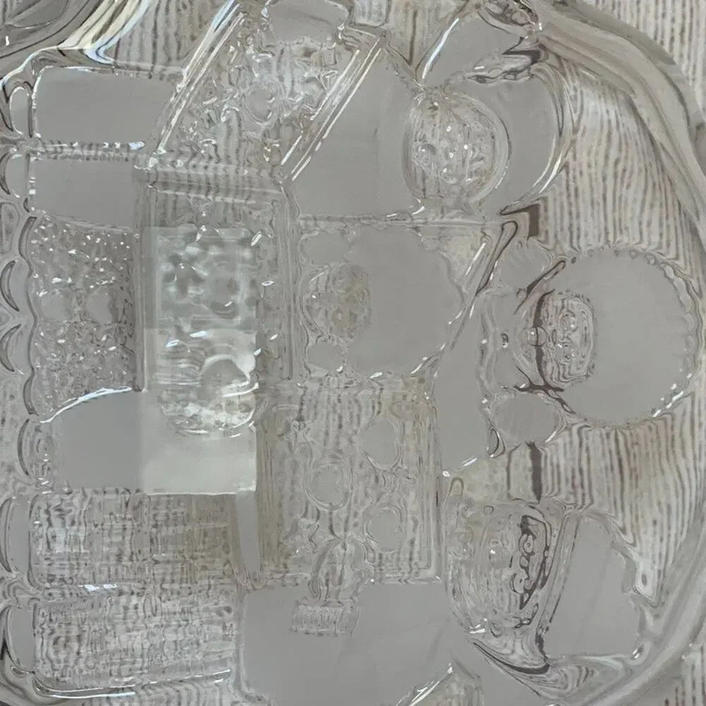 Vintage Mikasa Crystal Carolers Sweet Dish Christmas Candy Bowl Germany with Box